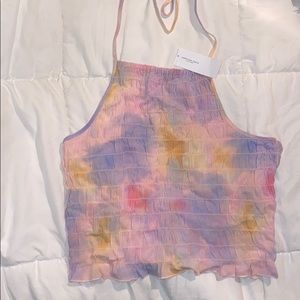 Rainbow halter top